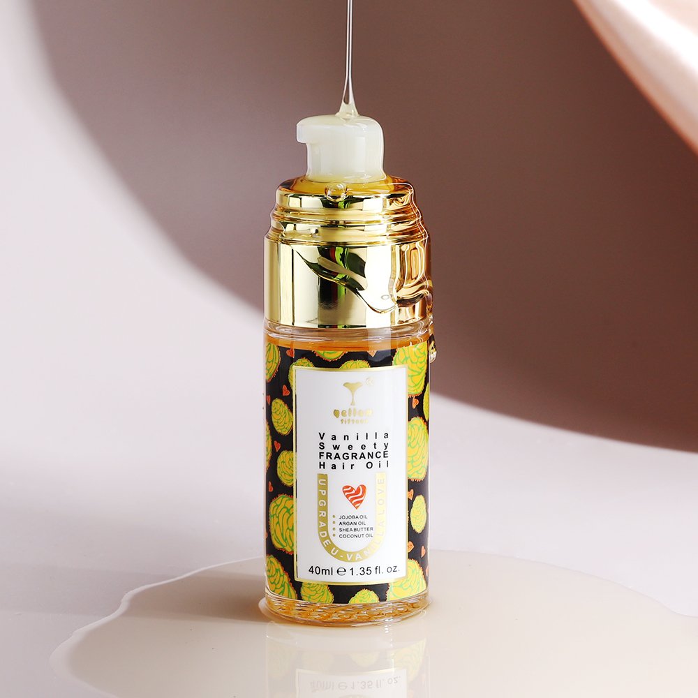 Private Label Wholesale Natural Organic flower vanilla fragrance Hair Serum Hair Repair Oil