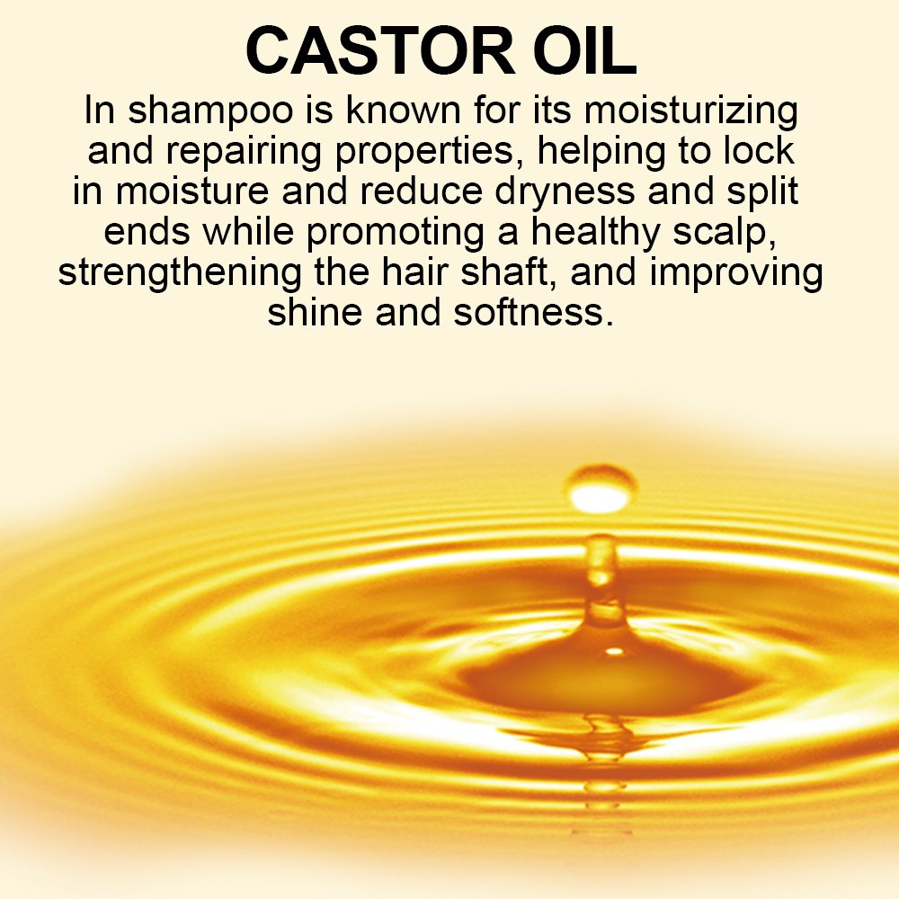 Natural Organic Castor Oil Shampoo Wholesale Prevent Hair Loss Nourish Shampoo Improving Hair Shine And Softness For Hair Care