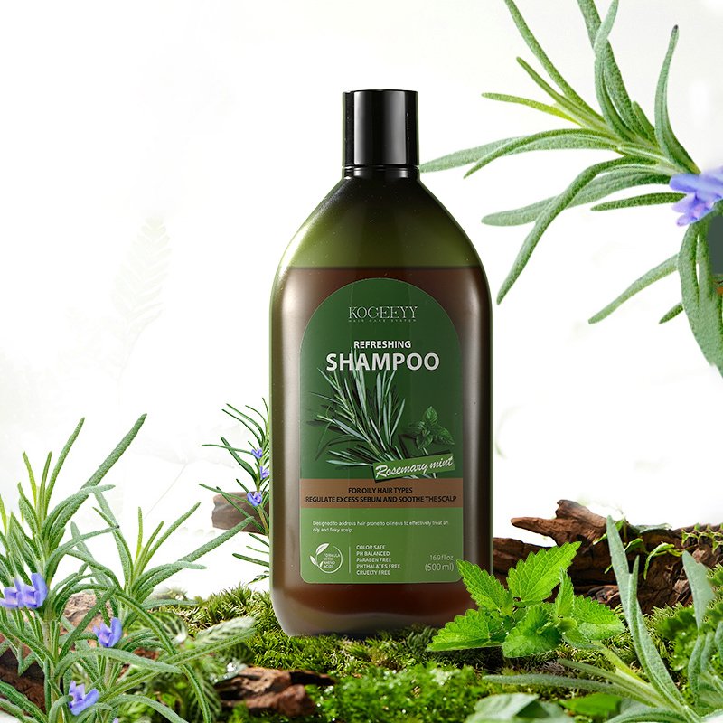 KOGEEYY Private Label Natural Organics Rosemary Mint Strengthening Shampoo Deep Repairing Rosemary Oil Shampoo And Conditioner