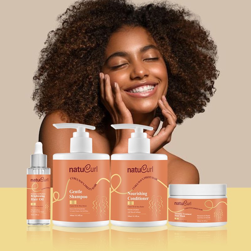 Private Label Hair Care Treatment Curls Detangle Organic Kid Curls Frizzy Repair Damaged Curly Hair Shampoo And Conditioner Set