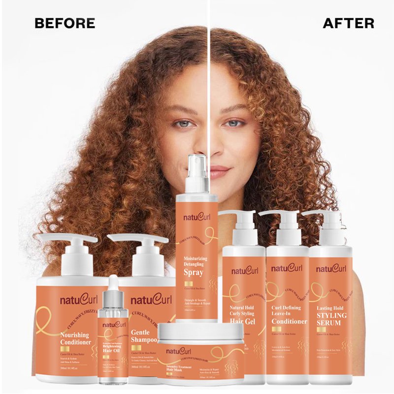 Private Label Hair Care Treatment Curls Detangle Organic Kid Curls Frizzy Repair Damaged Curly Hair Shampoo And Conditioner Set