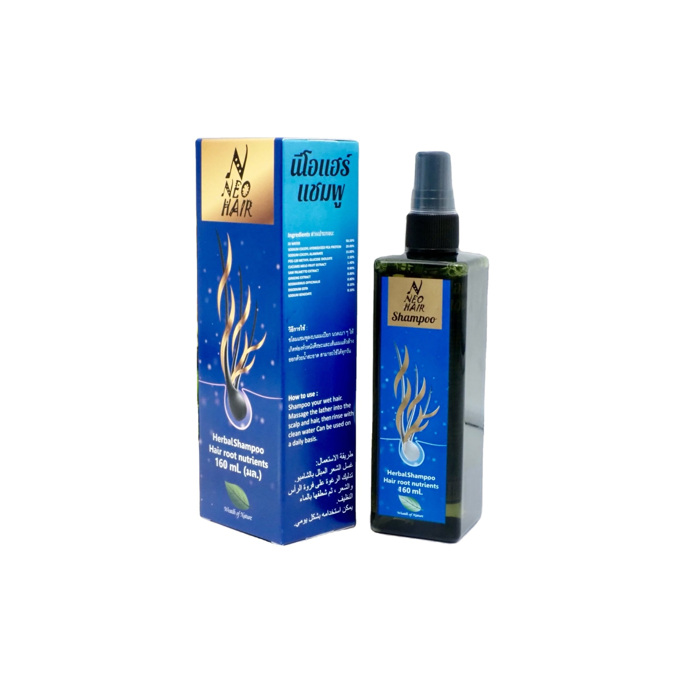 Neo Hair Shampoo for Thinning Hair - Thickening shampoo for hair growth.