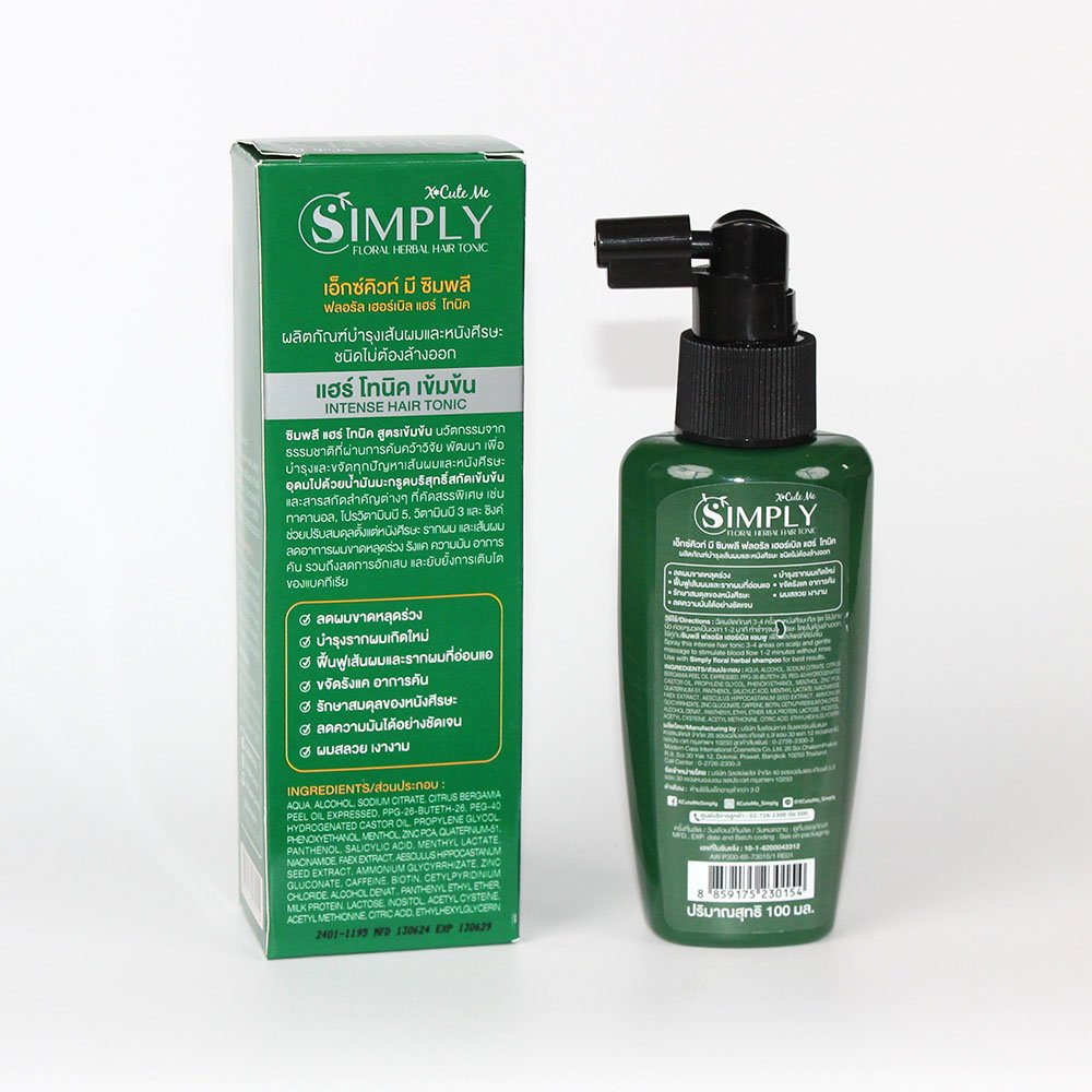SIMPLY FLORAL HERBAL HAIR TONIC 100% Natural Nourishing Scalp Rapid Organic Hair Oil