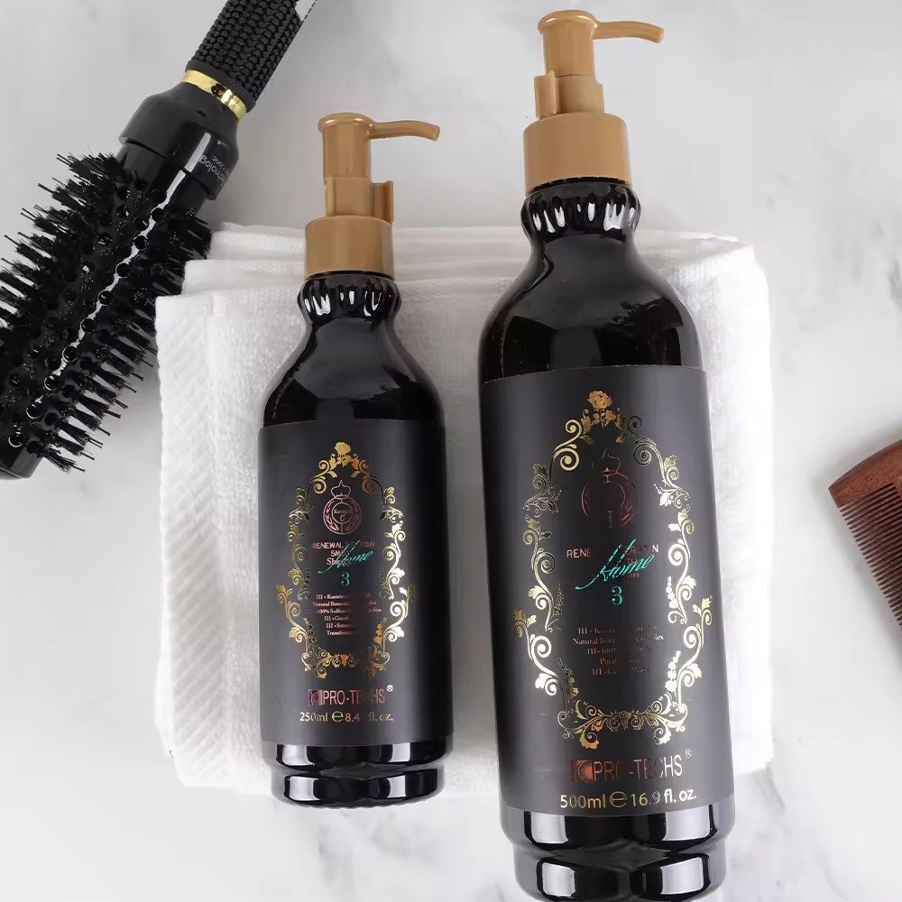 PRO TECHS Hair Care Set Products Organic Protein Collagen Sulfate Free Anti-Dandruff Keratin Argan Oil Shampoo And Conditioner