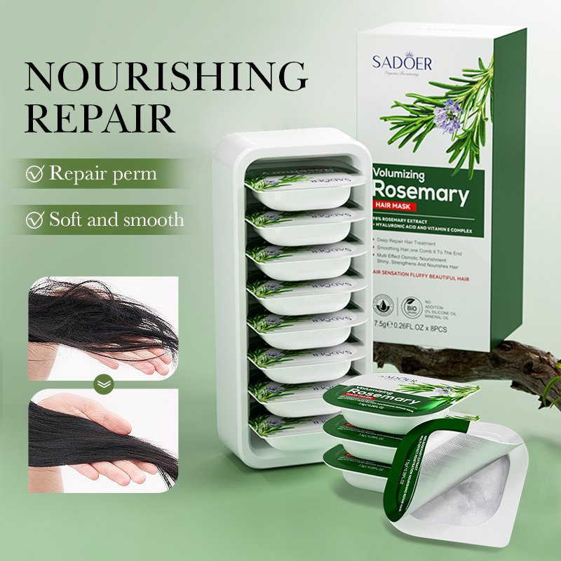 OEM Natural Organic Rosemary Hair Shampoo And Conditioner Nourishing Smoothing Hair Mask Soap Essential Oil Hair Care Sets