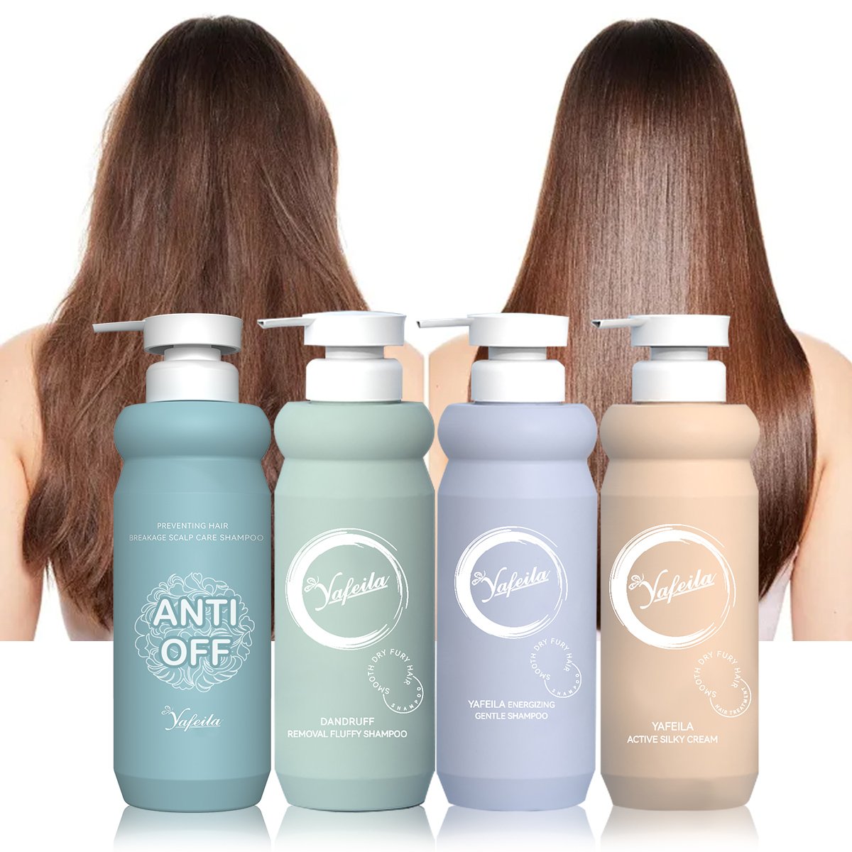 Organic Caffeine Hydrating Shampoo and Conditioner Vegan Biotin and Collagen Hair Care Sets For Curly Hair