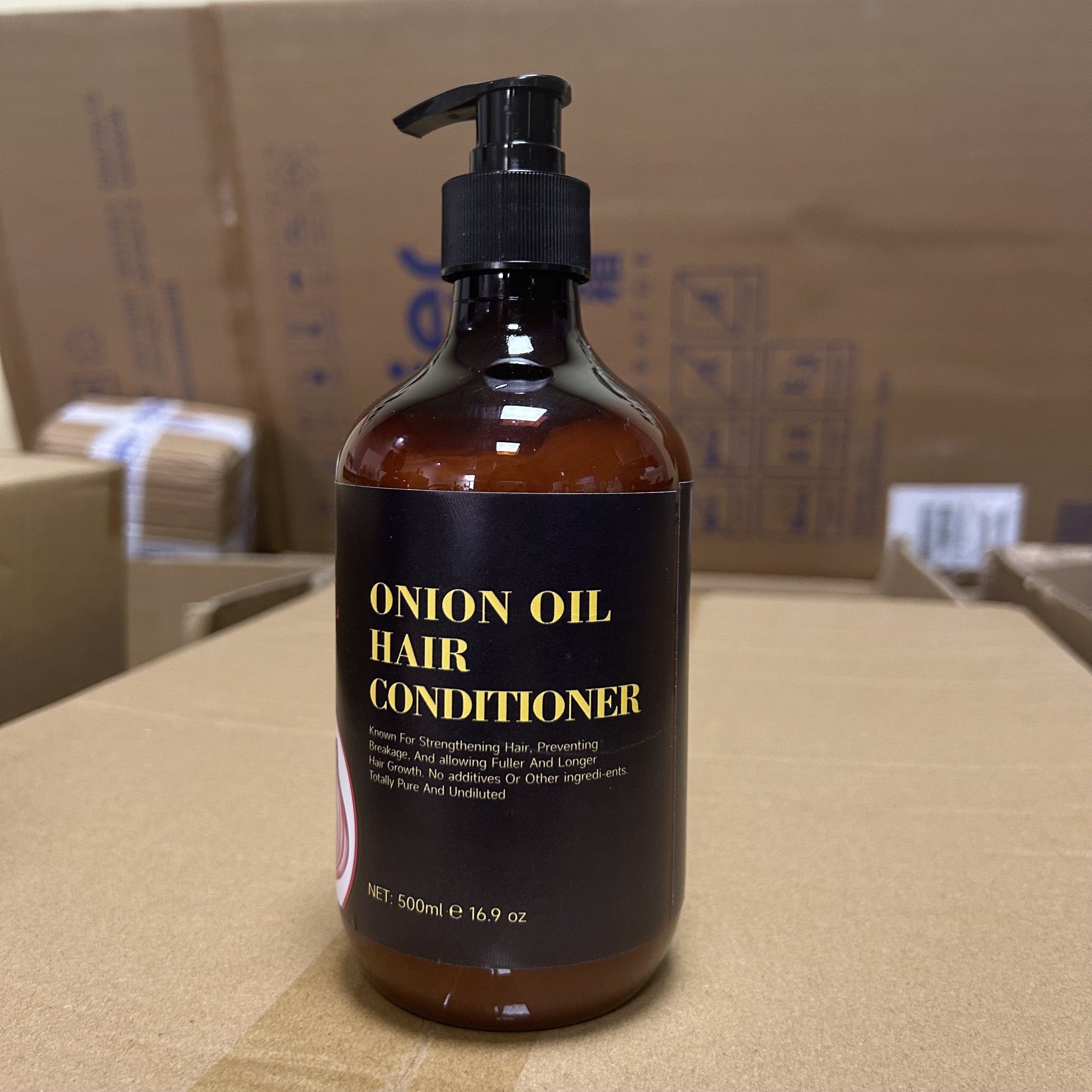 Manufacturer Wholesale Anti Hair Loss Strengthens Growth Red Onion Black Seed Oil Hair Shampoo And Conditioner
