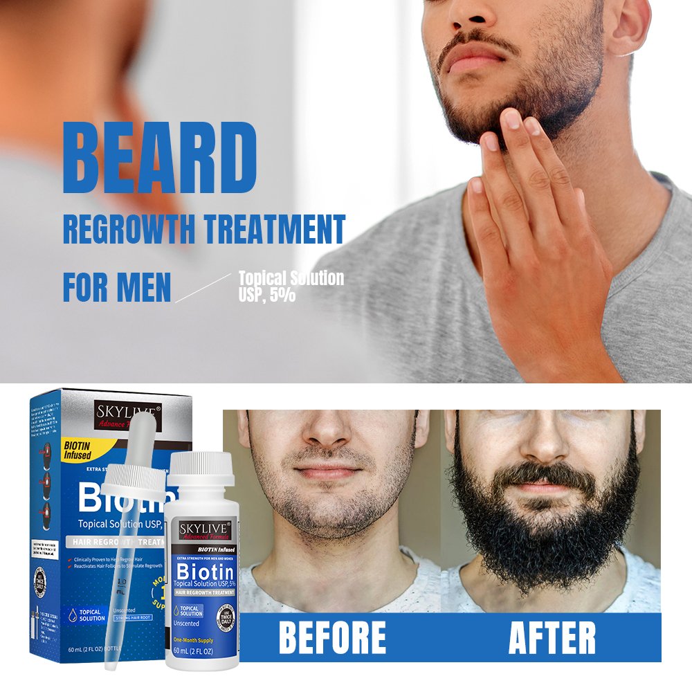 Custom Logo 60ML Kirland 5% Hair Growth Serum Kit Hair Regrowth Oil Hair Growth product Anti-Loss Treatment For Men