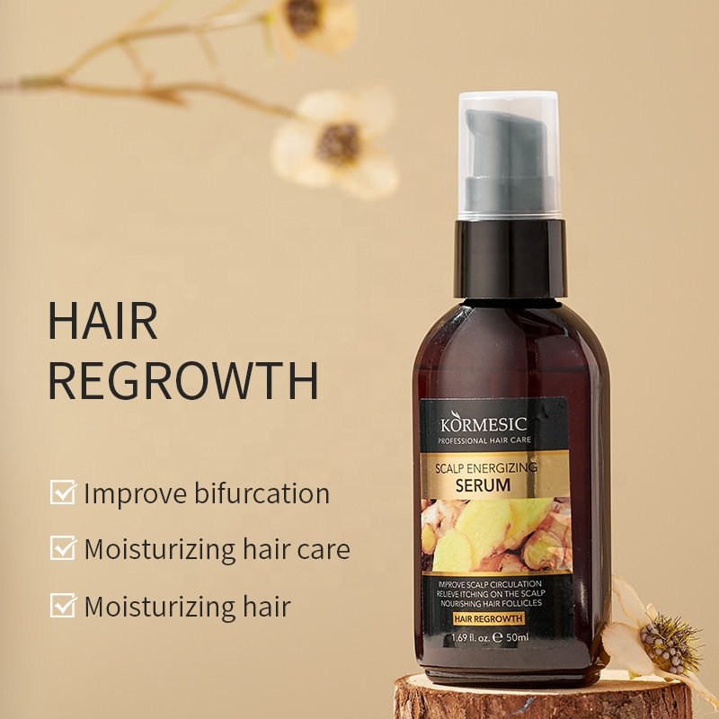 Wholesale ODM/OEM KORMESIC Hair Growth Organic Ginger Anti Hair Loss Shampoo and Conditioner Set