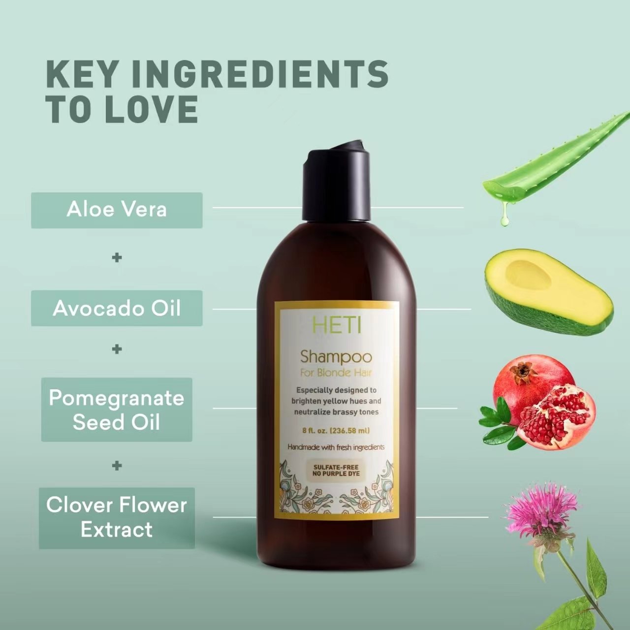 Just Nutritive Shampoo For Blonde Natural & Color-Treated Hair