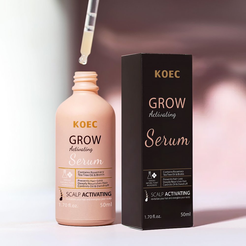 Wholesale KOEC Grow Activating Serum 50ml Deeply Nourishes Hair Prevent hair care Acceptable Customized Label