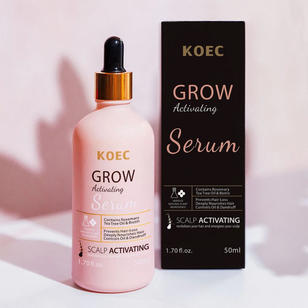 Wholesale KOEC Grow Activating Serum 50ml Deeply Nourishes Hair Prevent hair care Acceptable Customized Label