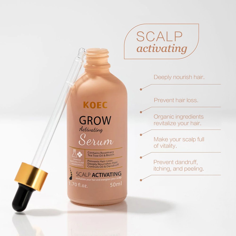 Wholesale KOEC Grow Activating Serum 50ml Deeply Nourishes Hair Prevent hair care Acceptable Customized Label