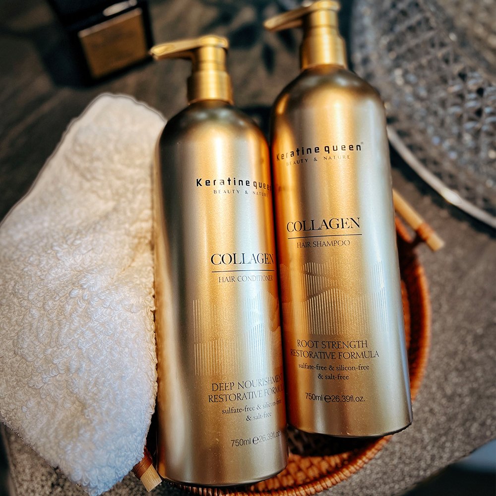 Wholesale Collagen Complex Hair Care Set Anti-itching Collagen Protein Shampoo Condition Set