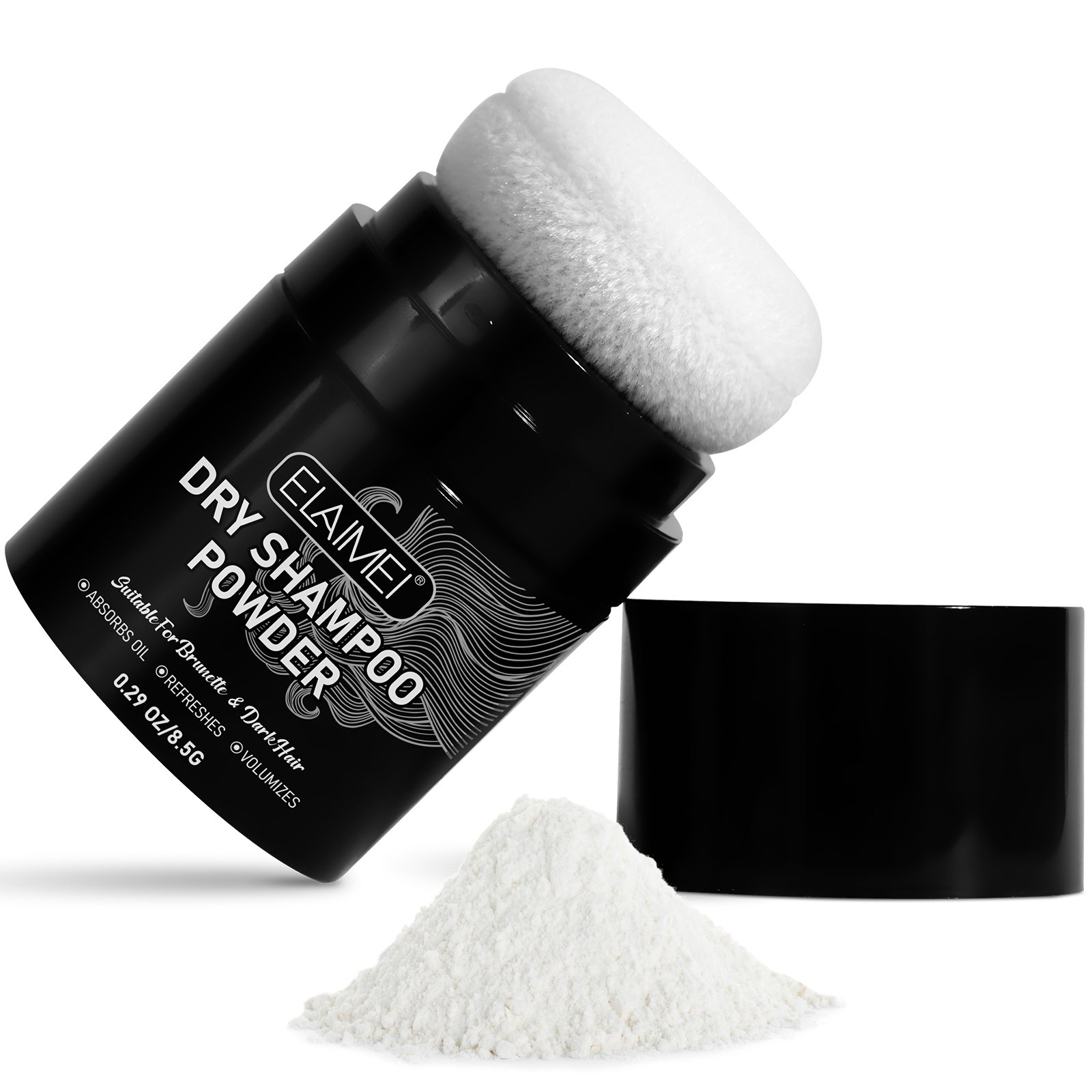 ELAIMEI rice starch biotin absorbs oil prevent hair fall refreshes deep cleansing private label hair powder dry shampoo