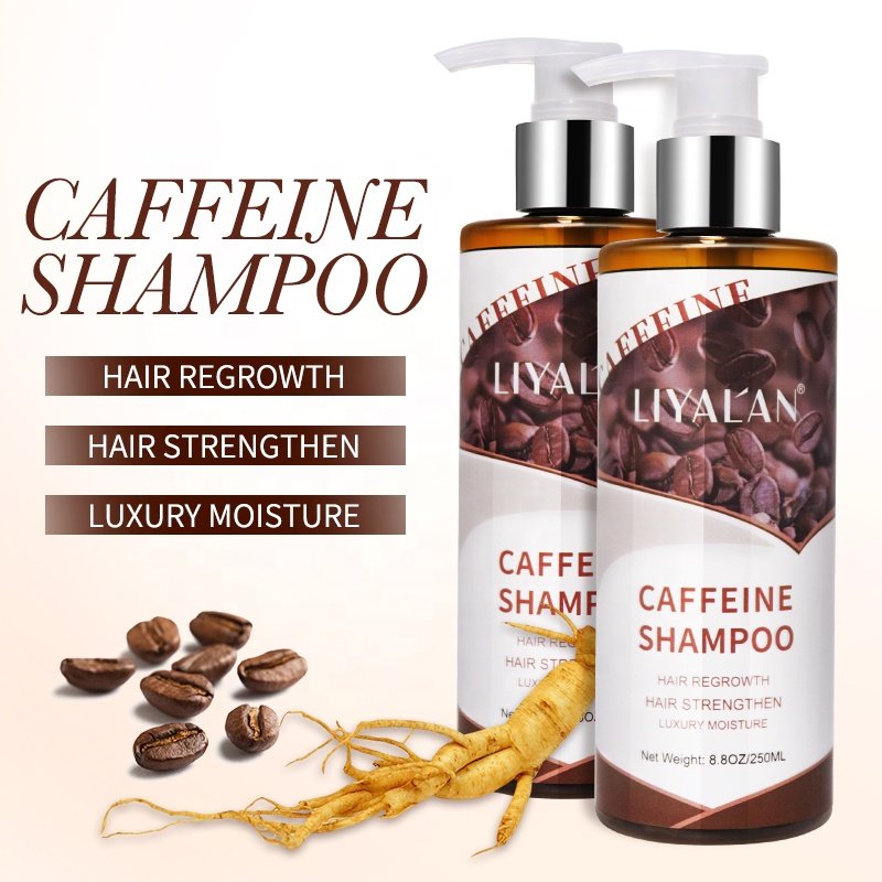 Private Label Hair Care Prevent Hair Loss Thickening Moisturizing Natural Caffeine Shampoo