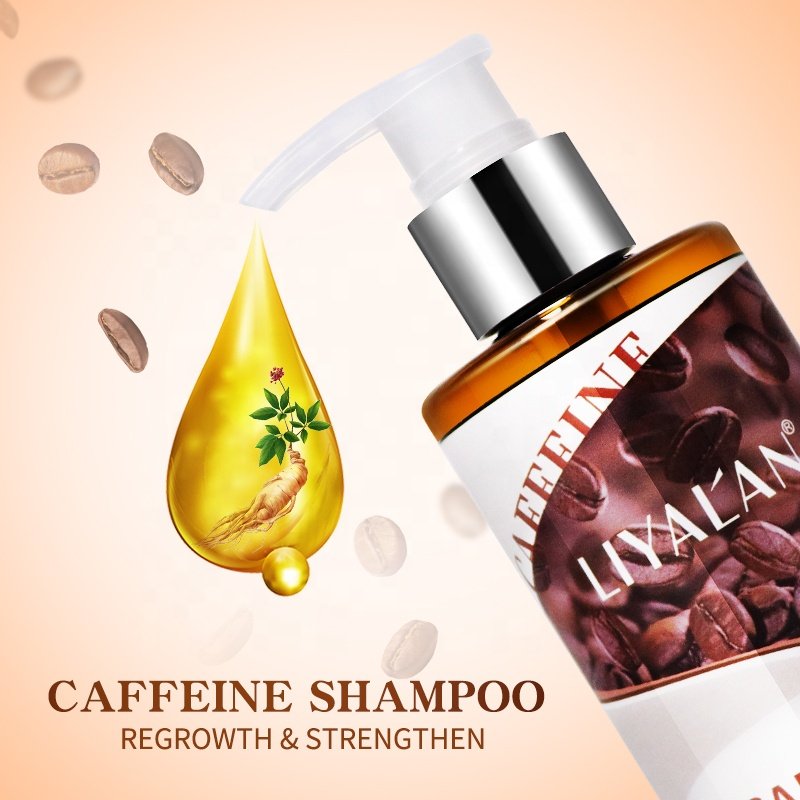 Private Label Hair Care Prevent Hair Loss Thickening Moisturizing Natural Caffeine Shampoo