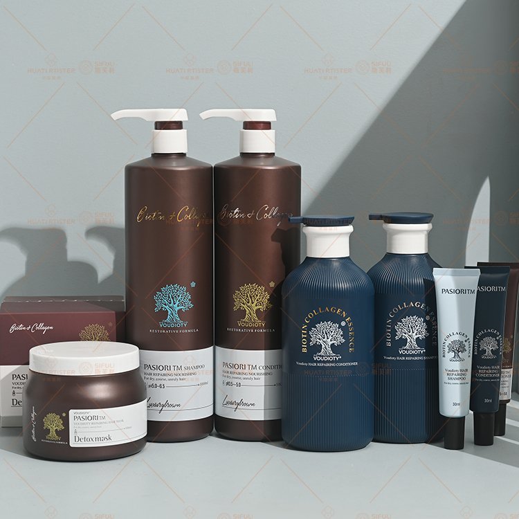 sifuli huati voudioty 500ml Private Label Natural Biotin collagen anti-dandruff Moisturizing Shampoo And Conditioner