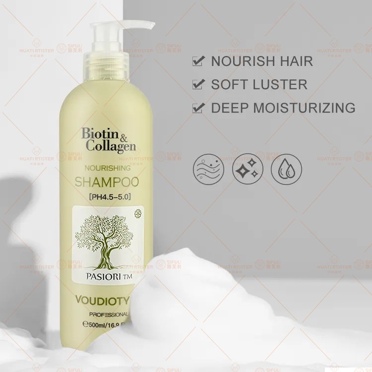 sifuli huati voudioty 500ml Private Label Natural Biotin collagen anti-dandruff Moisturizing Shampoo And Conditioner
