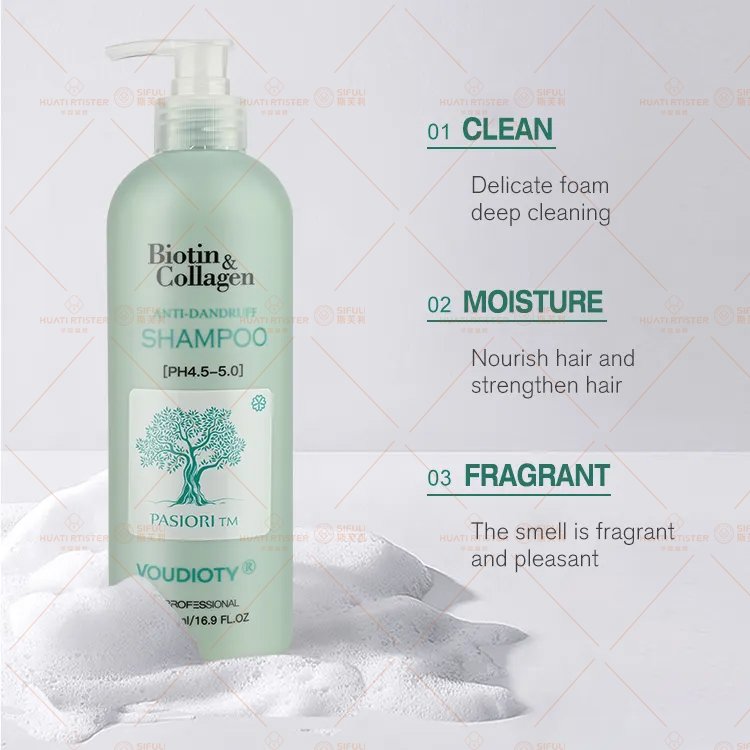 sifuli huati voudioty 500ml Private Label Natural Biotin collagen anti-dandruff Moisturizing Shampoo And Conditioner