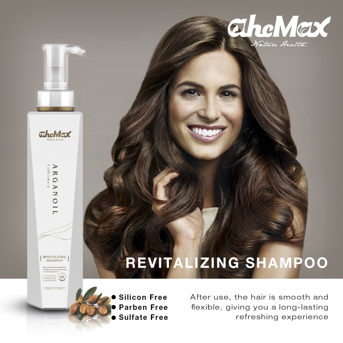 Customized snail oil three in one hair re binding hair care shampoo