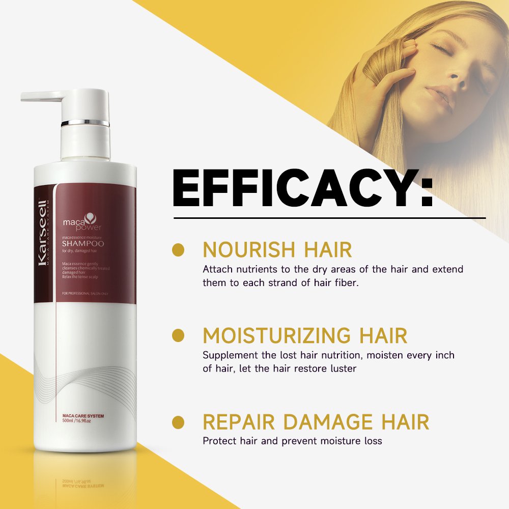 Karseell Hair Shampoo Protein-Rich Collagen Rebuilds Repairs And Enhances Shine Natural Hair Shampoo