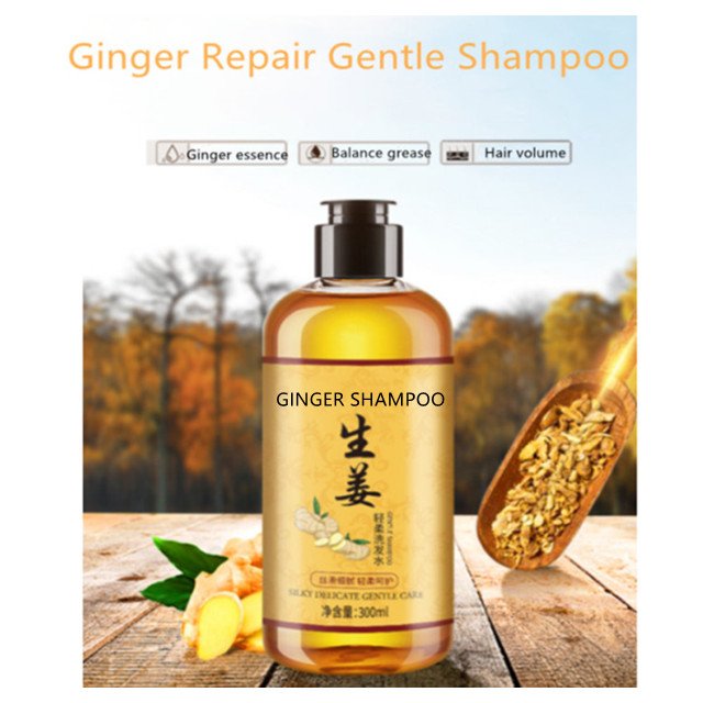 Private Label Silky Delicate Gentle Care Ginger Shampoo Anti-hair Loss Growth Ginger Hair Shampoo
