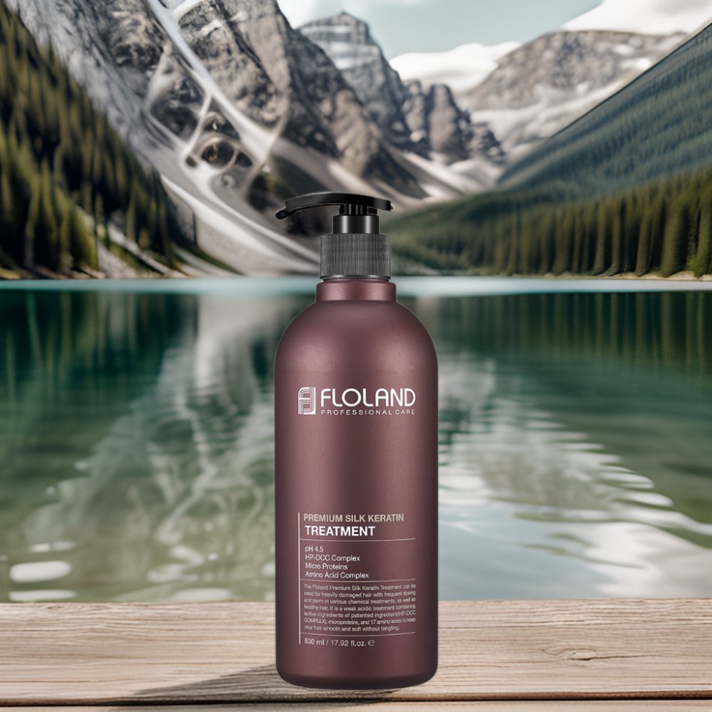 FLOLAND Premium Silk Keratin Treatment Oil Vitalizing Korean Hair Conditioner with OBM OEM Private Label Custom Options
