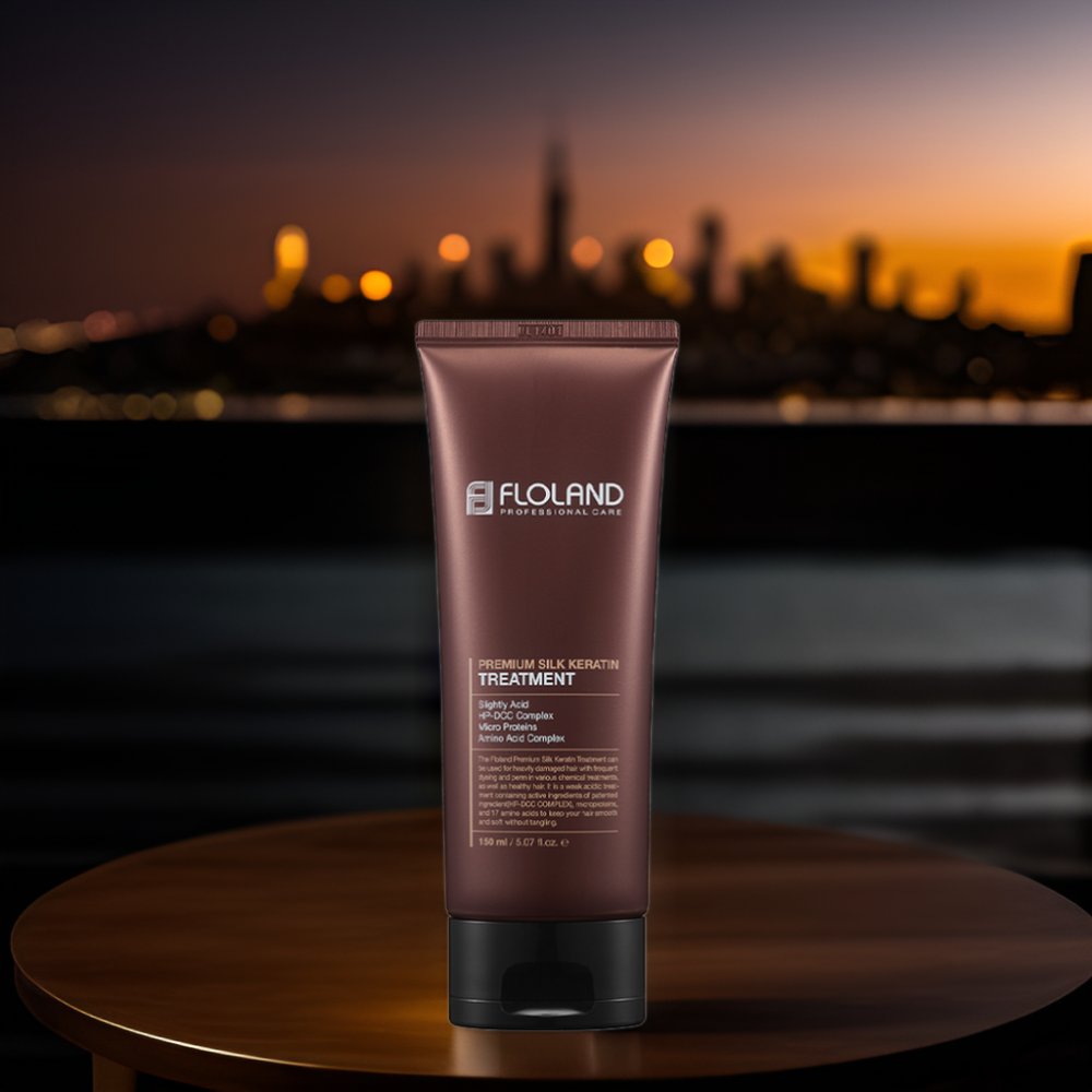 FLOLAND Premium Silk Keratin Treatment Oil Vitalizing Korean Hair Conditioner with OBM OEM Private Label Custom Options