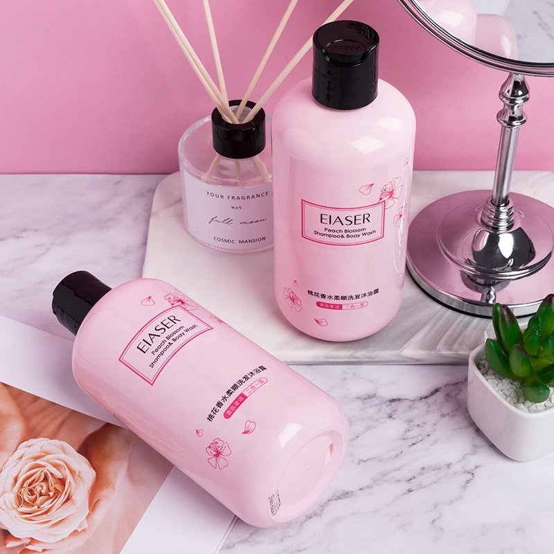 EIASER Balanced Scalp Care Shampoo with Peach Fragrance, Moisturizes and Smooth Hair, Rich Bubble Shampoo & Bath Wash