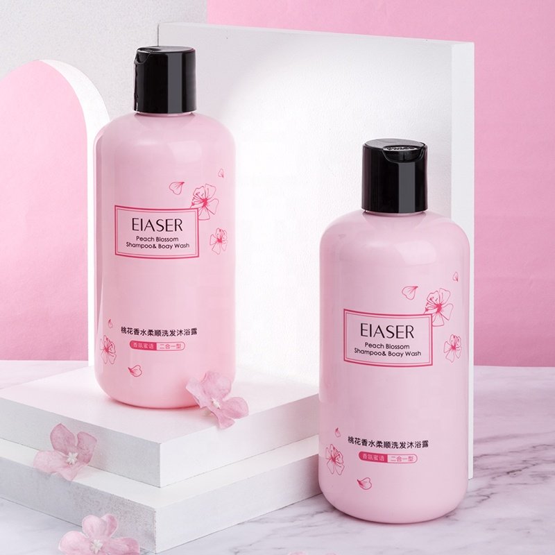 EIASER Balanced Scalp Care Shampoo with Peach Fragrance, Moisturizes and Smooth Hair, Rich Bubble Shampoo & Bath Wash