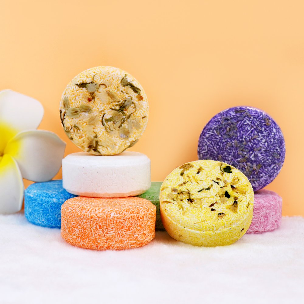 private label organic shampoo and conditioner bar for hair darkening