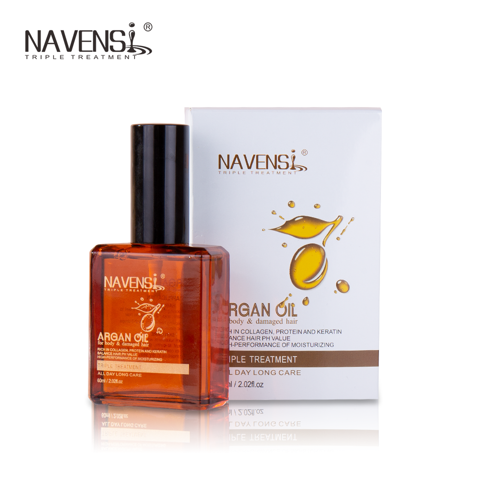 NAVENSI Salon Hair Care Serum Argan Essential Oil Organic Natural Anti-Frizz Moroccan Argan Oil For Hair Dry Damaged