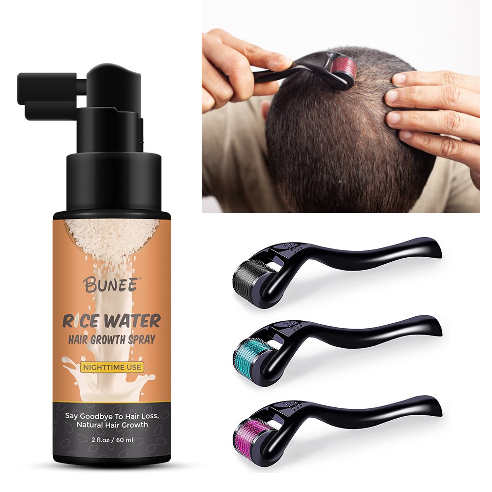 Best Sellers hair regrowth treatments Rice Water Hair Growth Serum Spray essential serum for hair honeysuckle essential oil