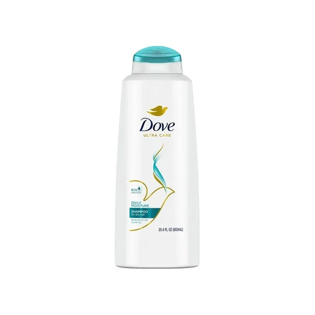 Dove shampoo, nourishing formula for healthier, stronger hair with every wash.
