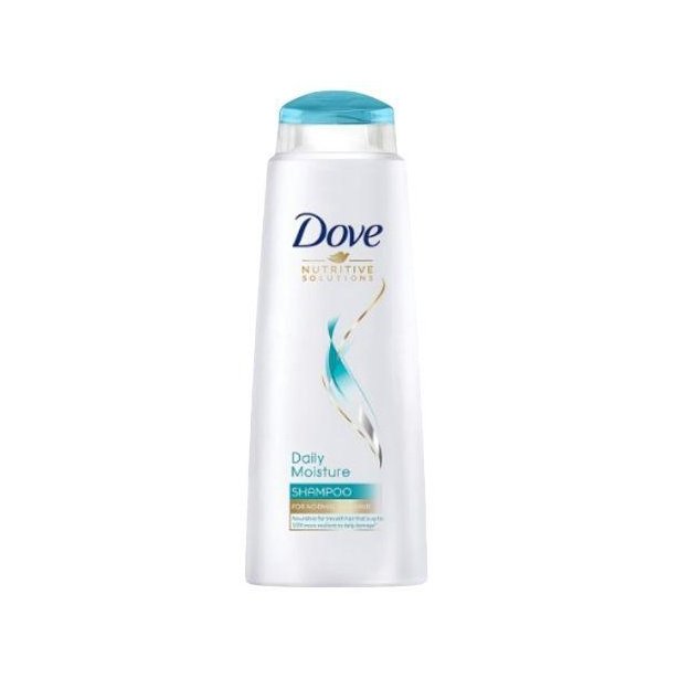 Dove shampoo, nourishing formula for healthier, stronger hair with every wash.