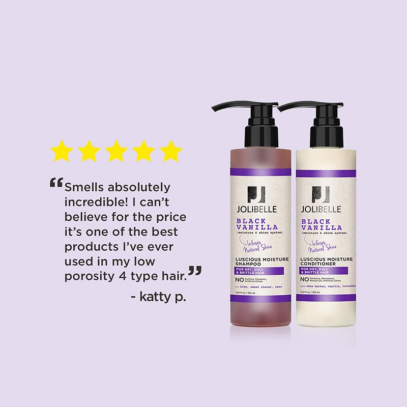 Private Label Natural Black Vanilla Moisturizing Shampoo Vegan Black Women Hair Growth Organic Curly Shampoo And Conditioner Set