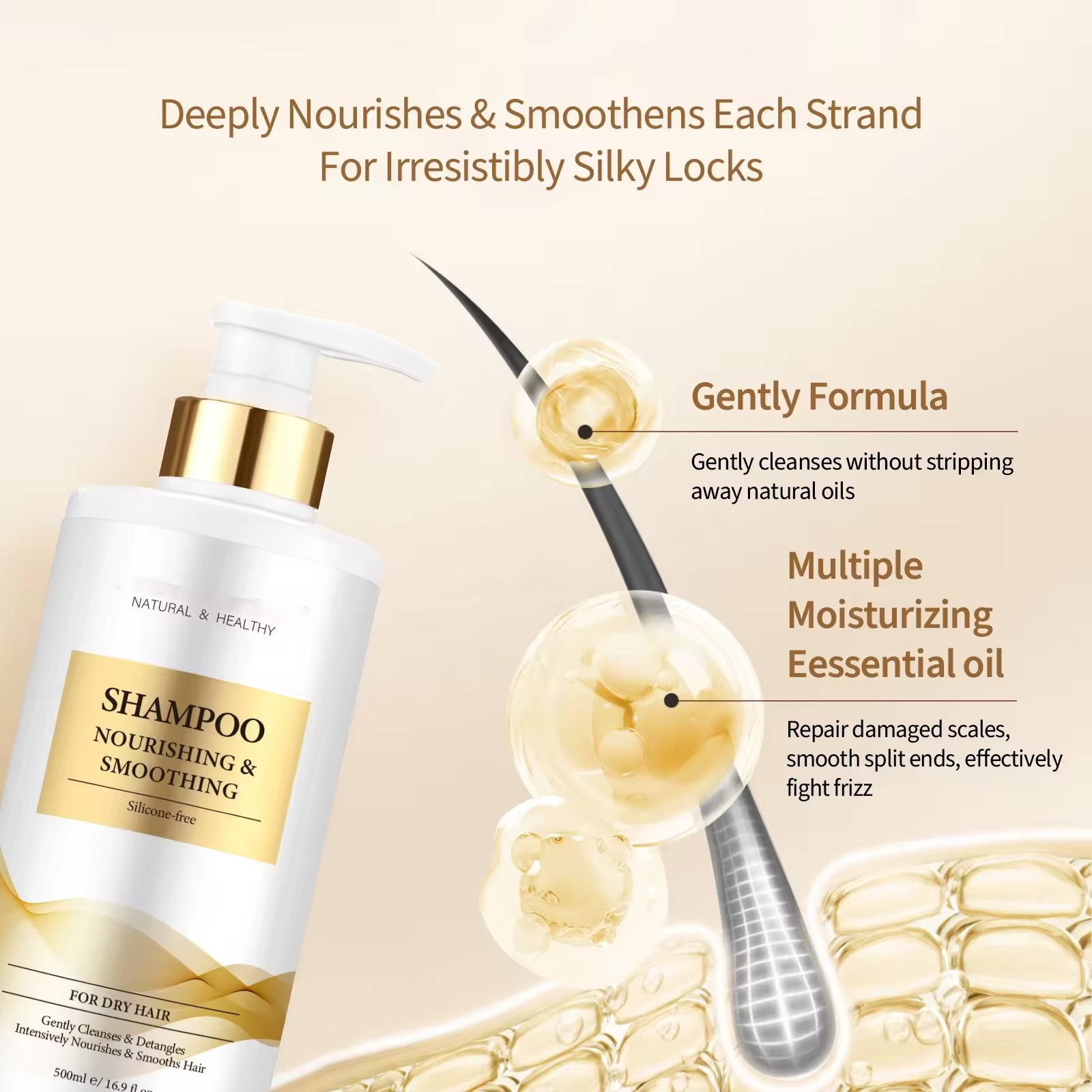 OEM ODM Revitalizing Nourishing Smooth Washing Hair Shampoo