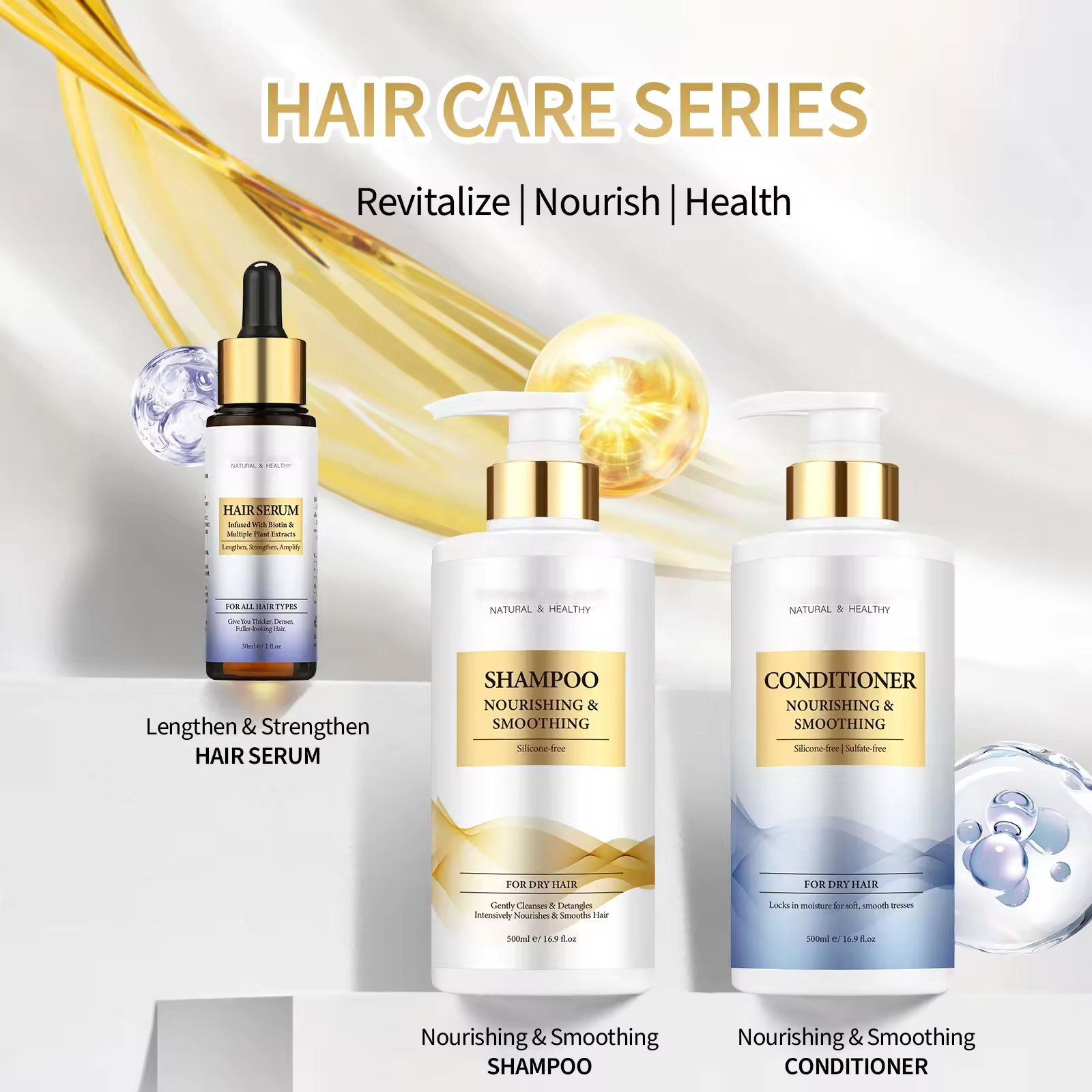 OEM ODM Revitalizing Nourishing Smooth Washing Hair Shampoo