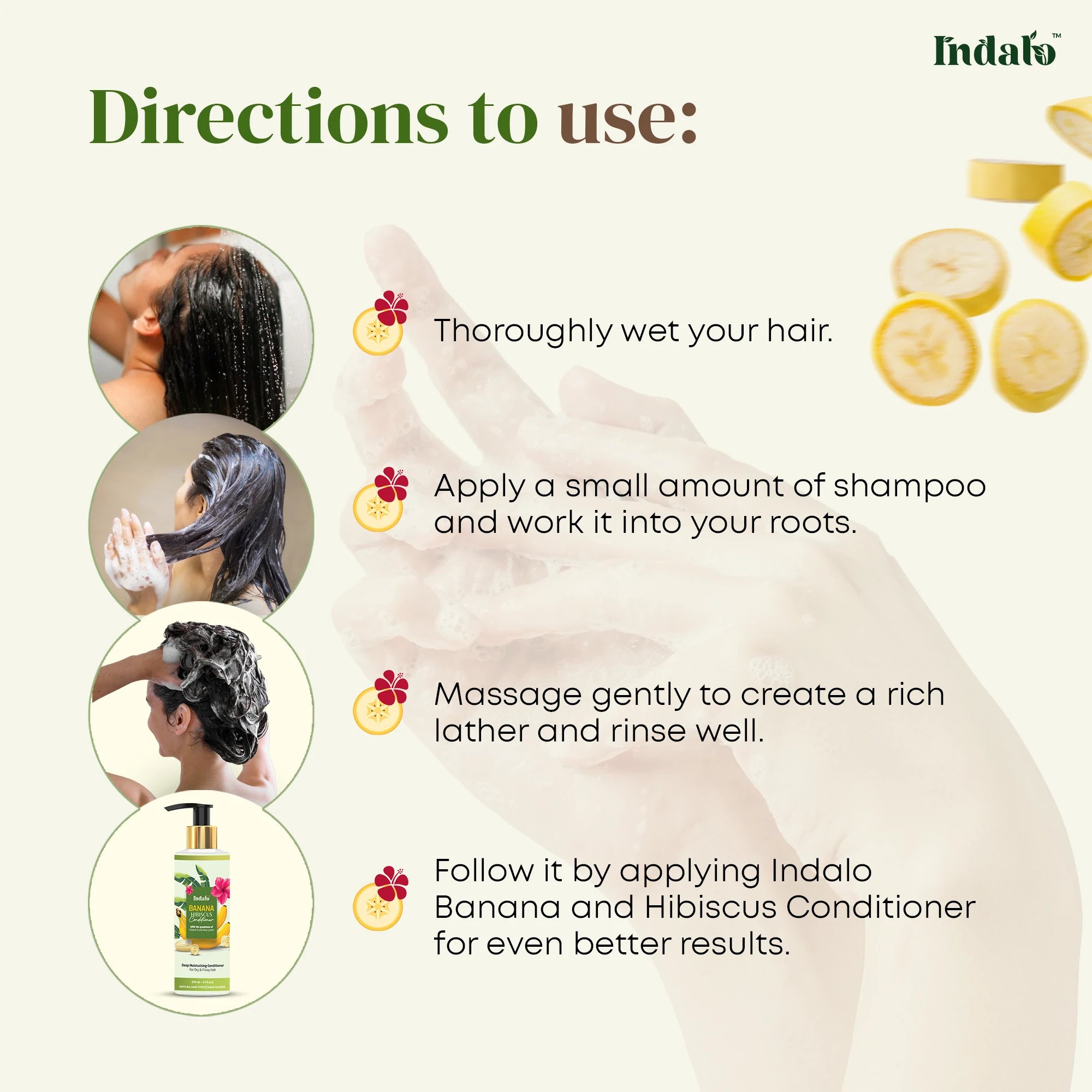 Premium Quality Hibiscus Banana Hair Shampoo Best Selling Products