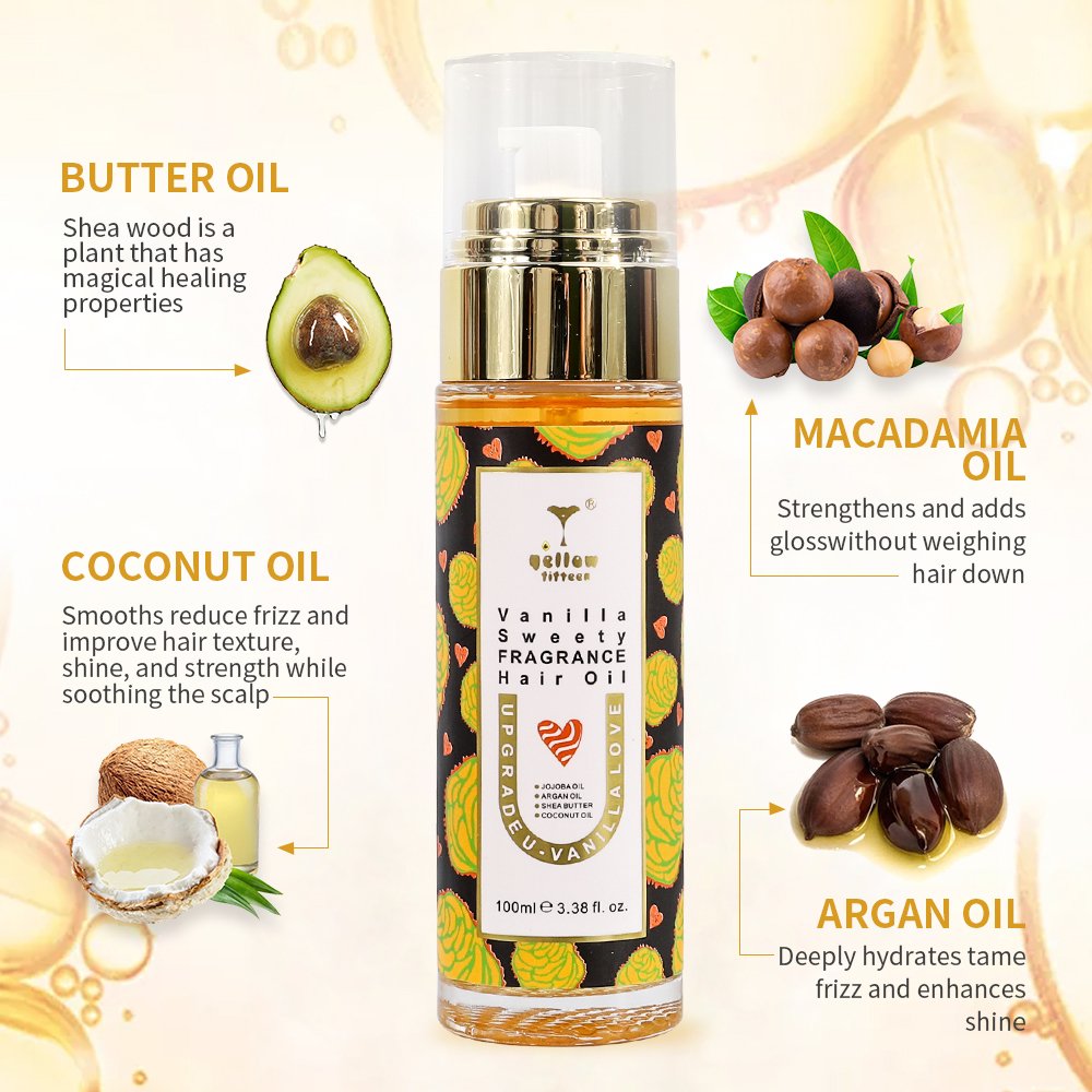 Your Unique logo Argan Oil Revival Hair Oil Hydrating Smoothing and Softening Dry Hair