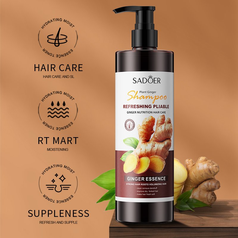 Hair Care Personal Ginger Shampoo Remove Dandruff Prevent Hair Loss Herbal Oil Control Best Shampoo For Oily Hair