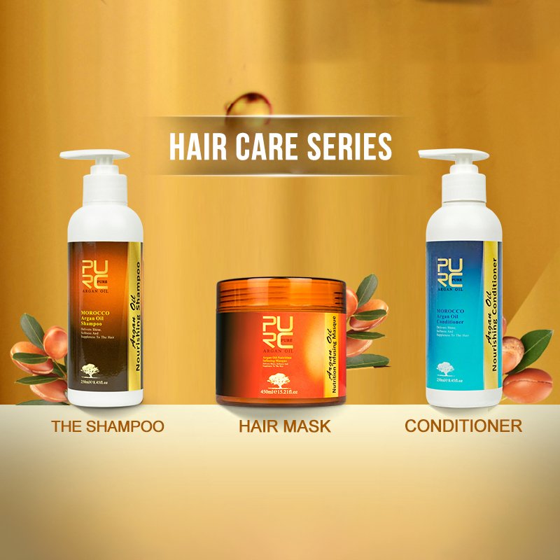 Private Label Organic Argan Oil Shampoo And Conditioner Set Sulfate Free Hair Care Products