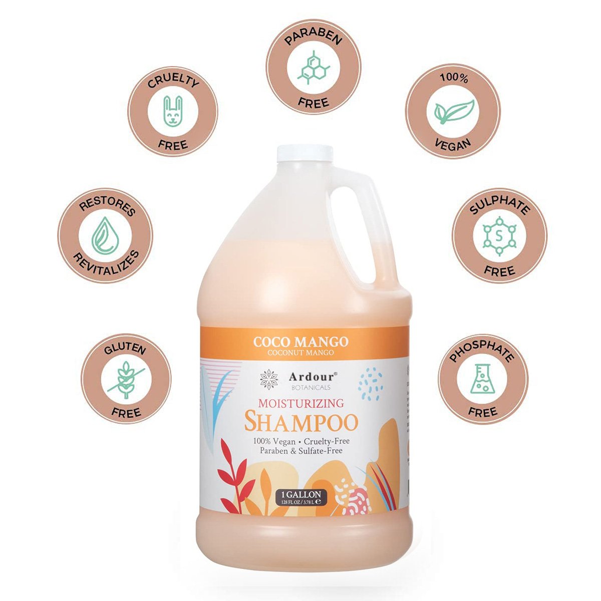 Private Label Herbal Plant Based Coconut Mango Moisturizing Cleansing Scalp Nourishing Hair Care Natural Organic Hair Shampoo