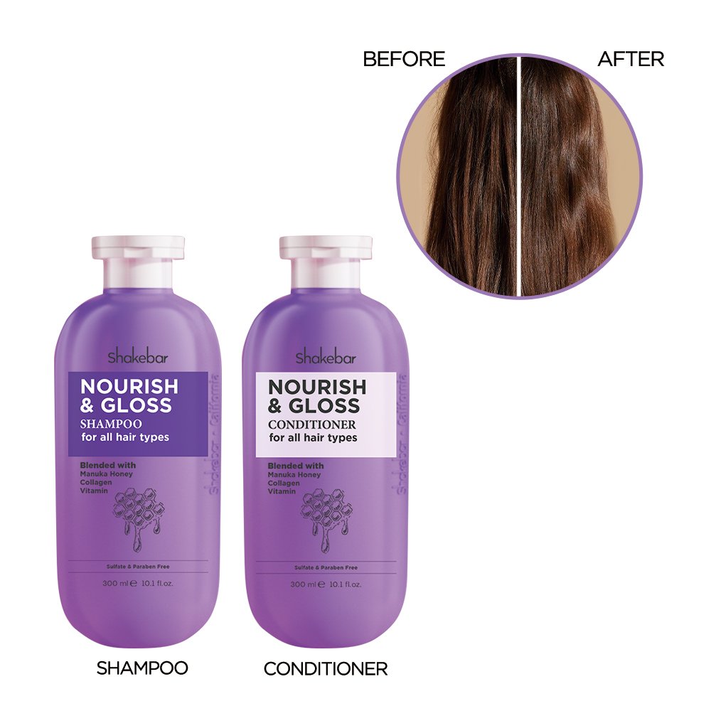 Private Label Shakebar Collagen and Keratin Shampoo and Conditioner Natural Sulfate Free Moisturizing Collagen Hair Shampoo