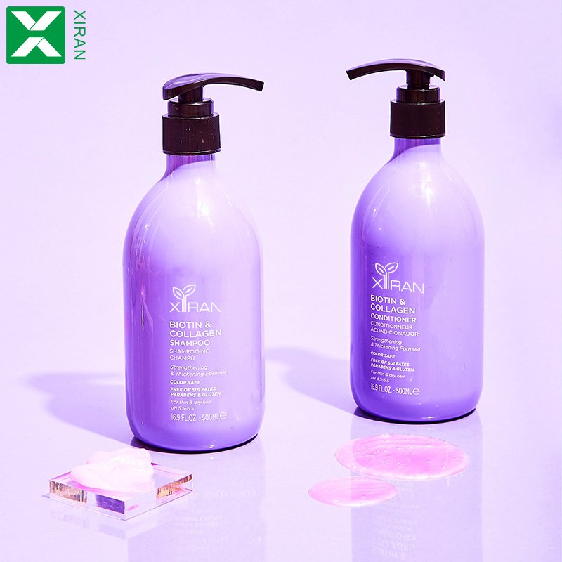 Anti Dandruff Private Label Biotin Argan Oil hair thicker care set Organic hair Shampoo And Conditioner