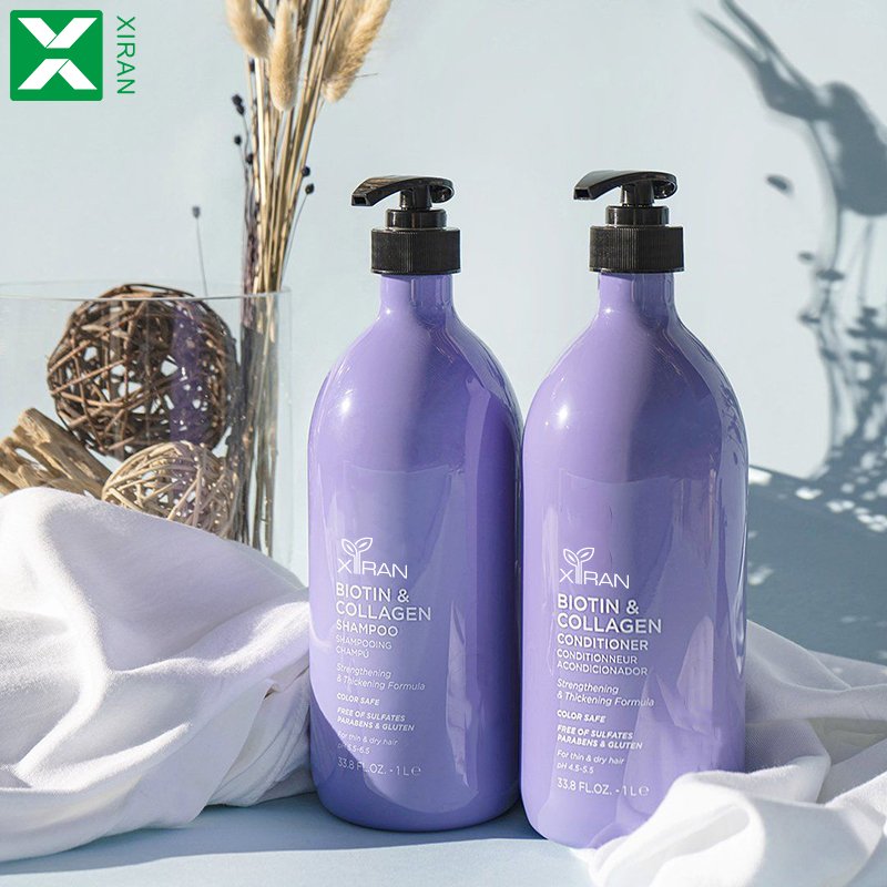 Anti Dandruff Private Label Biotin Argan Oil hair thicker care set Organic hair Shampoo And Conditioner