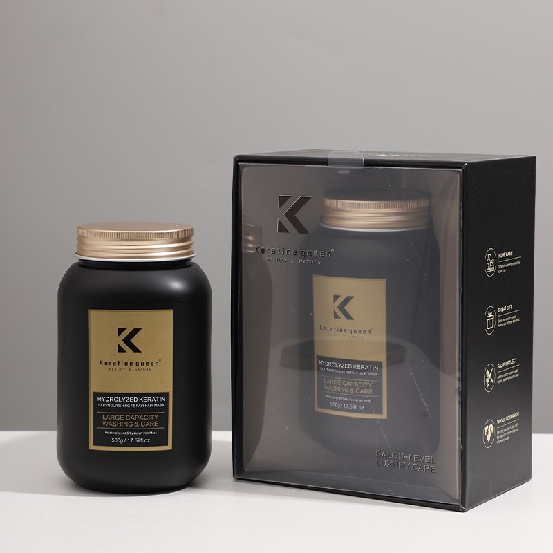 Black Gold Colour Hydrolyzed Protein Hair Care Set Refreshing Oil Control Shampoo