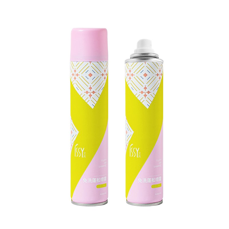 OEM available fine chemical rice ingredient dry shampoo spray scented aerosol white powder shampoo spray prevent oily hair