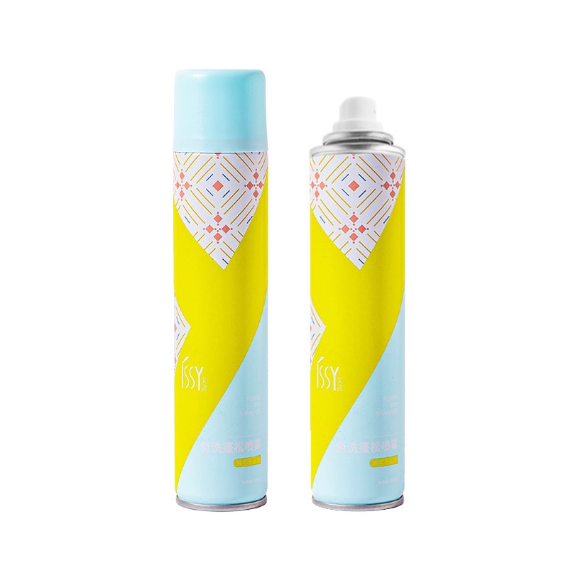 OEM available fine chemical rice ingredient dry shampoo spray scented aerosol white powder shampoo spray prevent oily hair